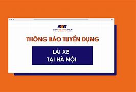 Tuyển Lái Xe Ở Hà Nội